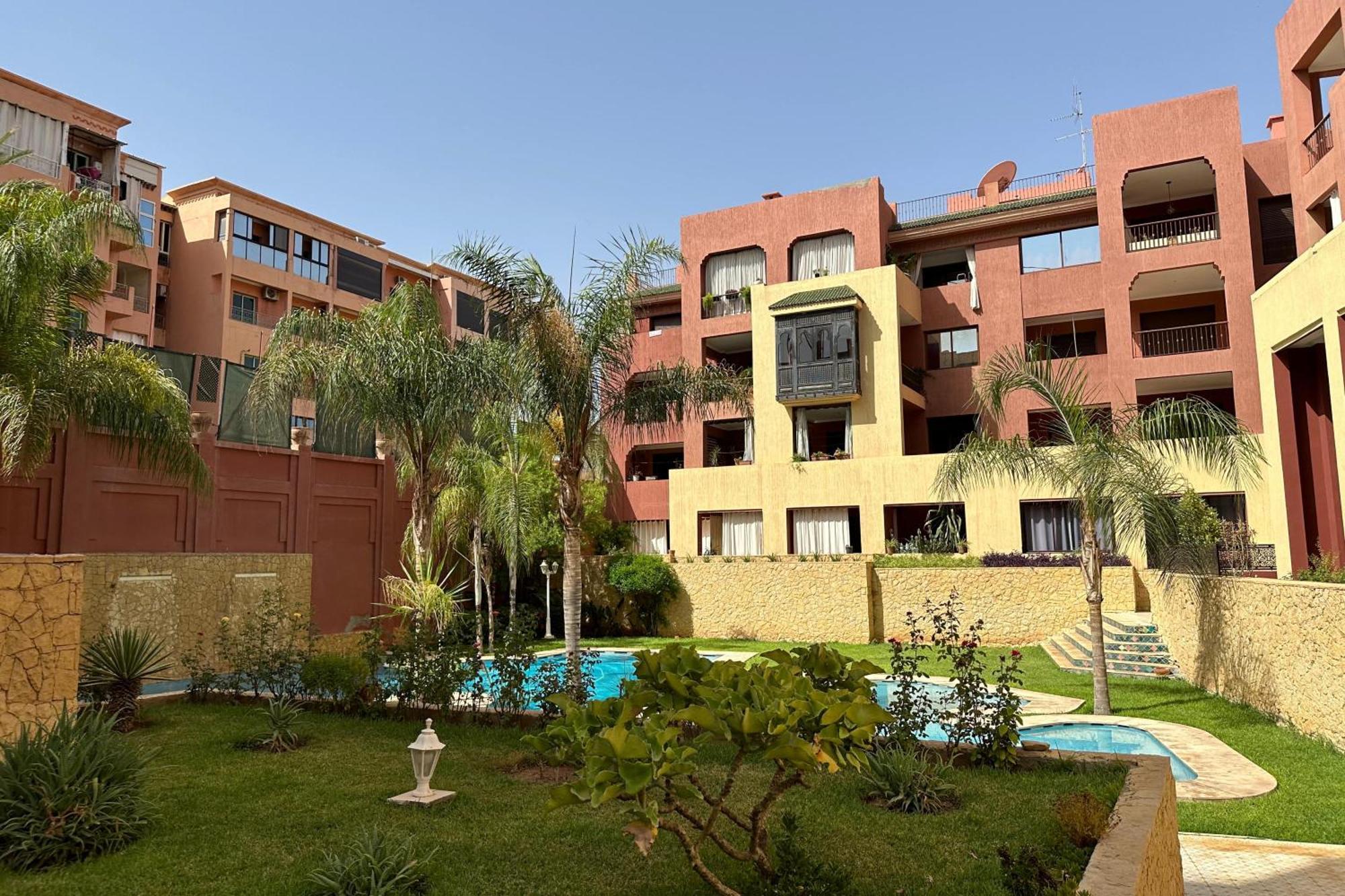Appartement Calme, Gueliz Marrakesh Bagian luar foto